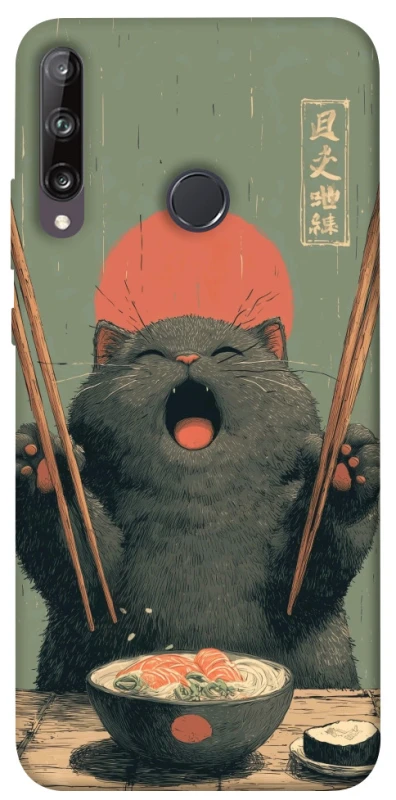 Чехол на Huawei P40 Lite E Hungry Cat фото 1 из 1