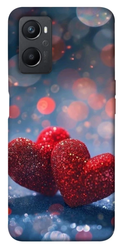 Чехол на Oppo A96 Red hearts фото 1 из 1
