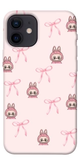 Чехол на Apple iPhone 12 mini (5.4") Pink bows and Labubus фото 1 из 1