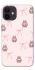 Чохол на Apple iPhone 12 mini (5.4") Pink bows and Labubus фото 1 з 1