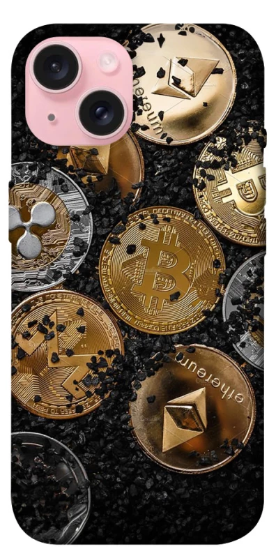 Чохол на Apple iPhone 15 (6.1") Many coins v2 фото 1 з 1