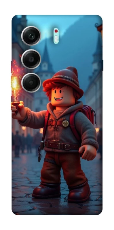 Чохол на Tecno Camon 40 Pro 5G Roblox Fire Logo Blue Flames фото 1 з 1