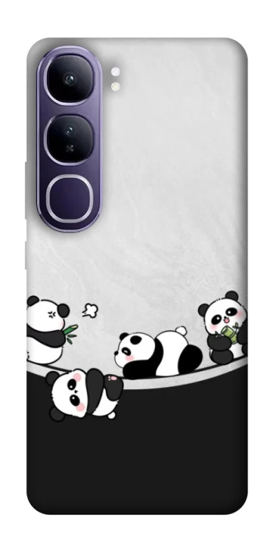 Чехол на Vivo Y300 Four pandas фото 1 из 1
