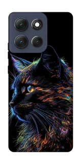 Чохол на Motorola Moto G86 Чорний кіт фото 1 з 1