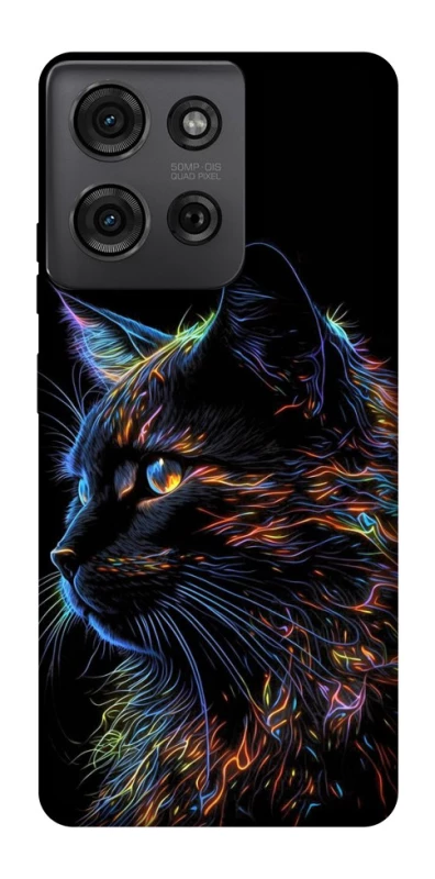 Чохол на Motorola Moto G75 Чорний кіт фото 1 з 1