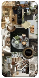 Чехол на Xiaomi Redmi 9 Coffee collage ver.4 фото 1 из 1