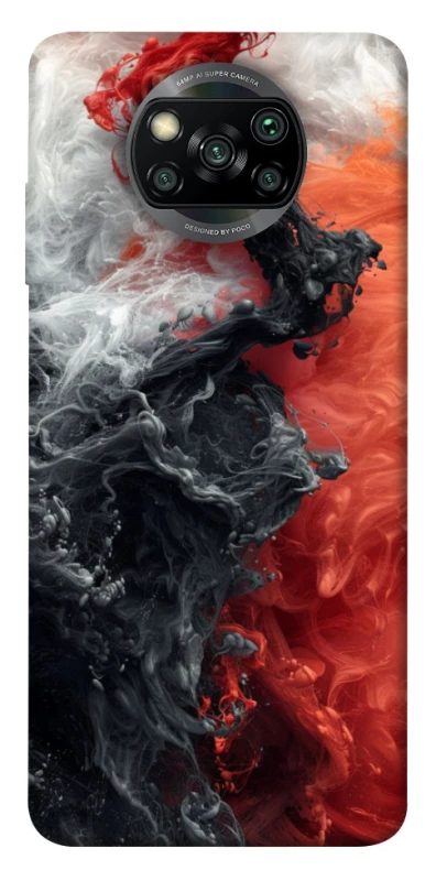 Чехол на Xiaomi Poco X3 NFC / Poco X3 Pro Black and Red фото 1 из 1