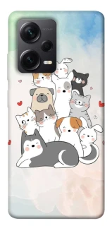 Чехол на Xiaomi Redmi Note 12 Pro 5G Funny Pets ver.2 фото 1 из 1