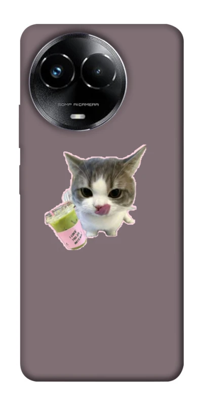 Чехол на Realme C67 4G cat matcha фото 1 из 1