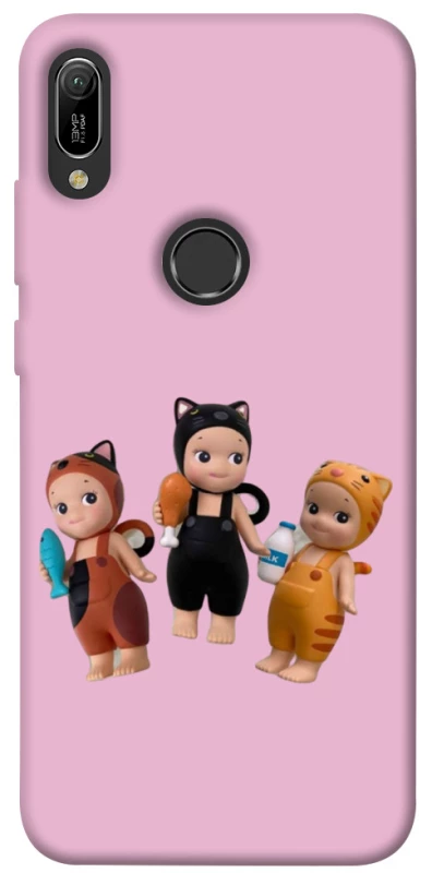 Чохол на Huawei Y6 (2019) Cat Cafe Trio фото 1 з 1