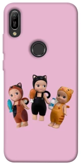 Чохол на Huawei Y6 (2019) Cat Cafe Trio фото 1 з 1