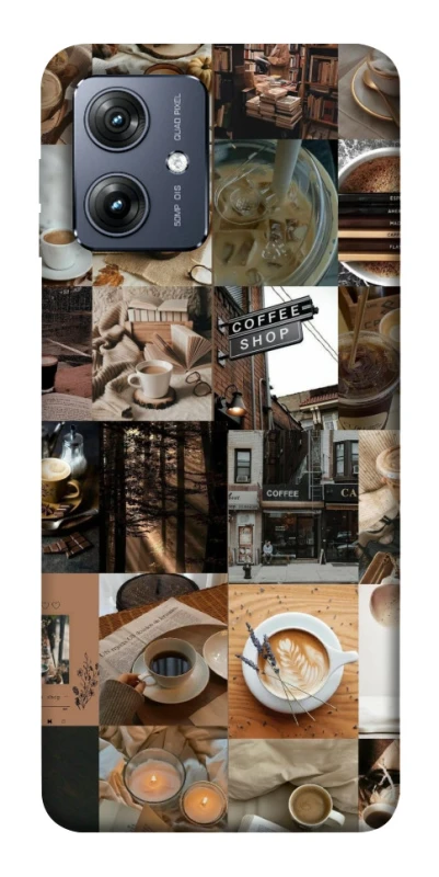 Чохол на Motorola Moto G54 Coffee collage ver.3 фото 1 Чохол на Motorola Moto G54 Coffee collage ver.3 фото 1 з 1