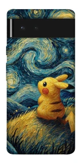 Чохол на Google Pixel 6 Pikachu and Van Gogh фото 1 з 1