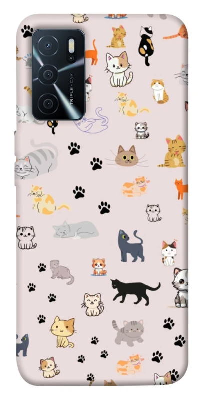 Чохол на Oppo A16s / A16 Cat style ver.1 фото 1 з 1