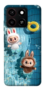 Чехол на ZTE Blade A35 4G Labubu in the pool фото 1 из 1