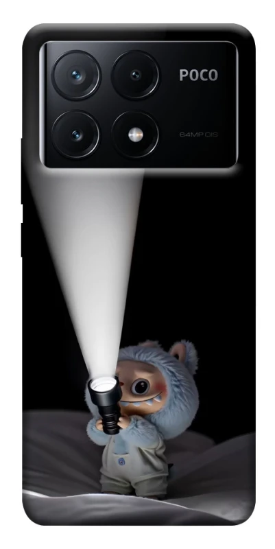 Чохол на Xiaomi Poco X6 Labubu with flashlight ver.3 фото 1 з 1