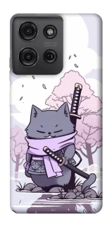 Чохол на Motorola Moto G75 Samurai cat фото 1 Чохол на Motorola Moto G75 Samurai cat фото 1 з 1