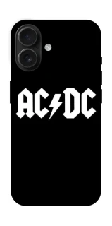 Чохол на Apple iPhone 16 AC/DC logo фото 1 Чохол на Apple iPhone 16 AC/DC logo фото 1 з 1