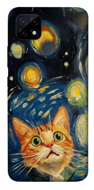 Чохол на Realme C12 paint cat фото 1 з 1