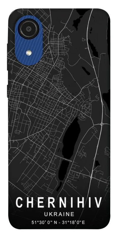 Чехол на Samsung Galaxy A03 Core Chernihiv map фото 1 Чехол на Samsung Galaxy A03 Core Chernihiv map фото 1 из 1