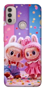 Чехол на Motorola Moto E40 Labubu twins ver.3 фото 1 из 1