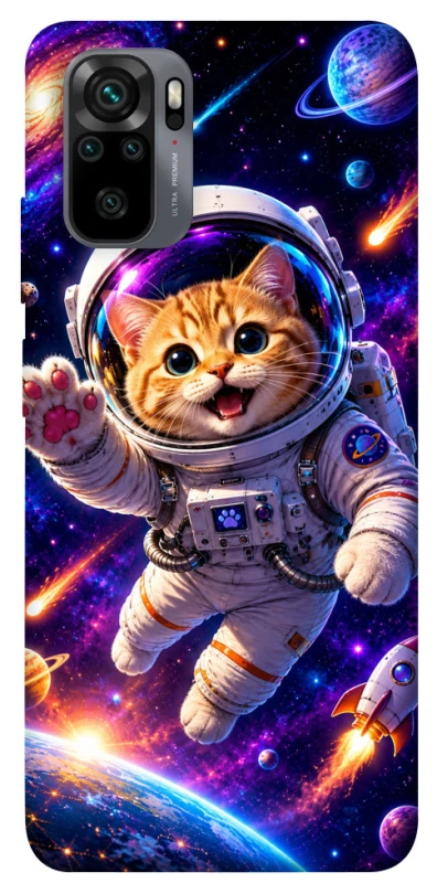 Чехол на Xiaomi Redmi Note 10 / Note 10s Space Cat фото 1 из 1