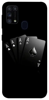 Чехол на Samsung Galaxy M31 Black Cards фото 1 из 1