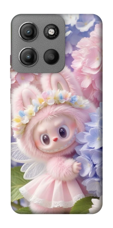 Чехол на Motorola Moto G15 Power Labubu & Flowers ver.1 фото 1 из 1