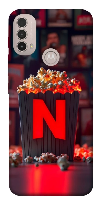 Чохол на Motorola Moto E40 Netflix and popcorn фото 1 з 1