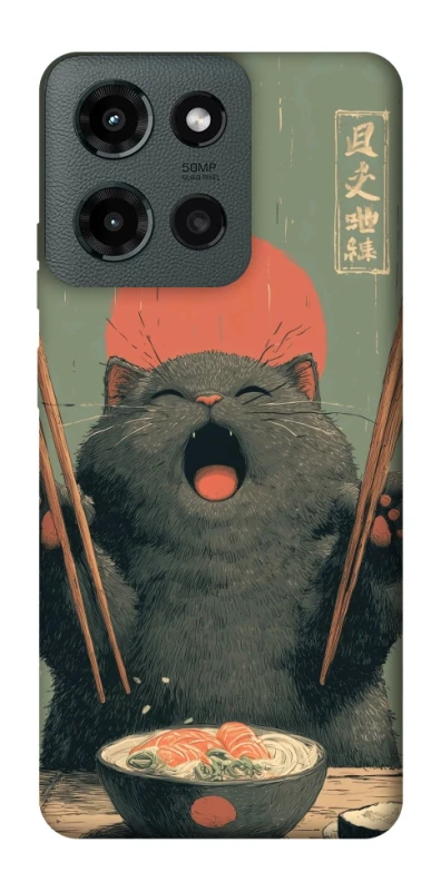 Чехол на Motorola Moto G Power (2025) Hungry Cat фото 1 из 1
