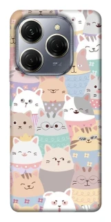 Чохол на TECNO Spark 20 Pro Funny Kittens ver.2 фото 1 з 1