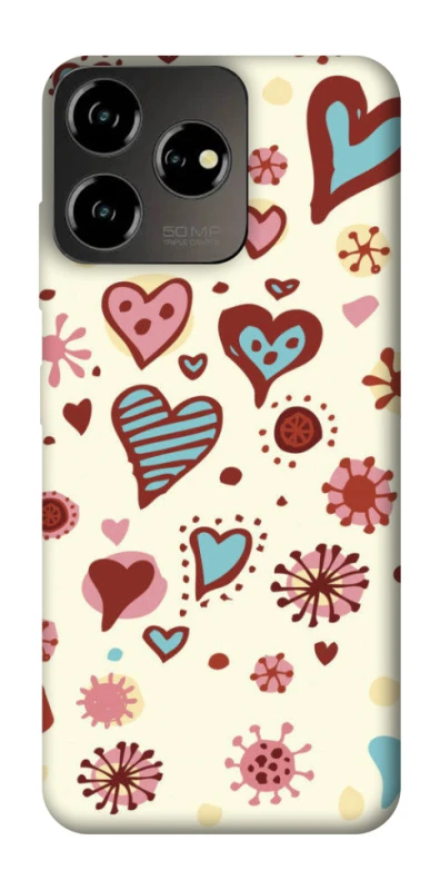 Чохол на ZTE Blade V50 Design 4G Pretty hearts фото 1 з 1