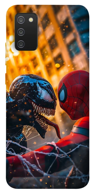 Чехол на Samsung Galaxy A02s Venom vs Spiderman фото 1 из 1