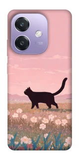 Чехол на Oppo A40m cat on a field фото 1 из 1