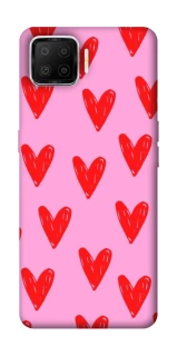 Чехол на Oppo A73 (2017) Red hearts 2 фото 1 из 1
