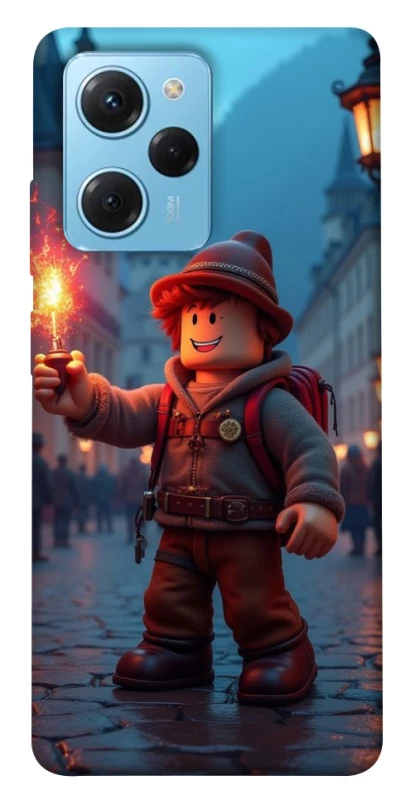 Чохол на Xiaomi Poco X5 Pro 5G Roblox Fire Logo Blue Flames фото 1 з 1