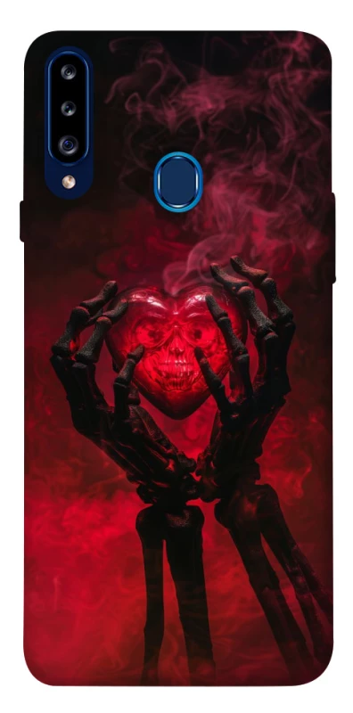 Чохол на Samsung Galaxy A20s Heart in the hands of a skeleton фото 1 з 1