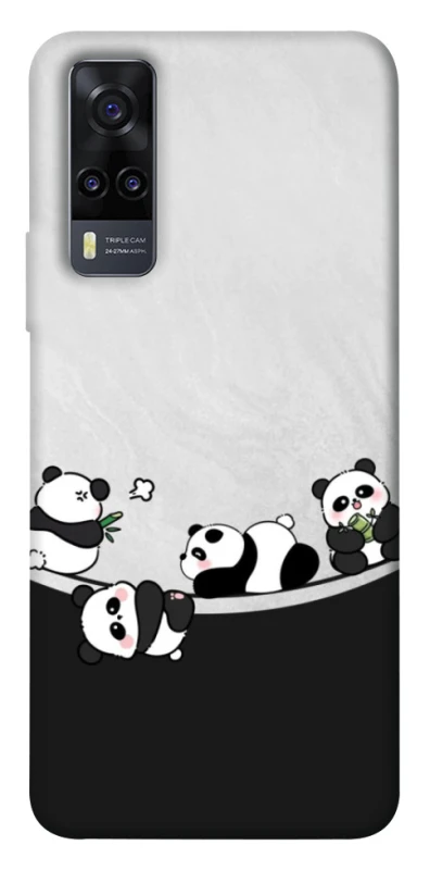 Чохол на Vivo Y31 Four pandas фото 1 з 1