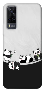Чохол на Vivo Y31 Four pandas фото 1 з 1