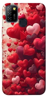 Чехол на Infinix Hot 10 Lite Many hearts фото 1 из 1
