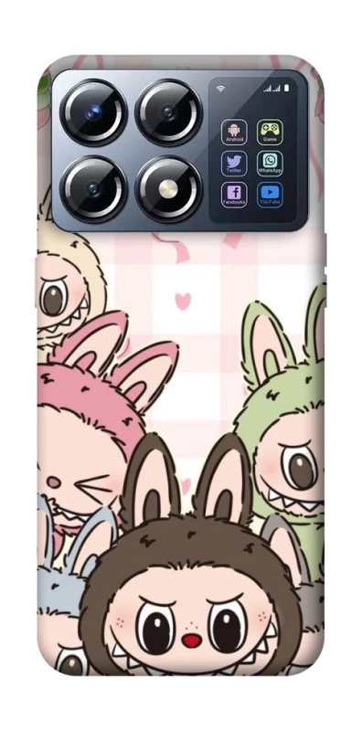 Чохол на Xiaomi POCO X8 Pro All Labubu 2 фото 1 з 1