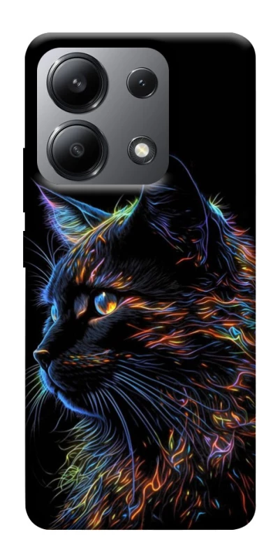 Чехол на Xiaomi Redmi Note 13 4G Черный кот фото 1 из 1