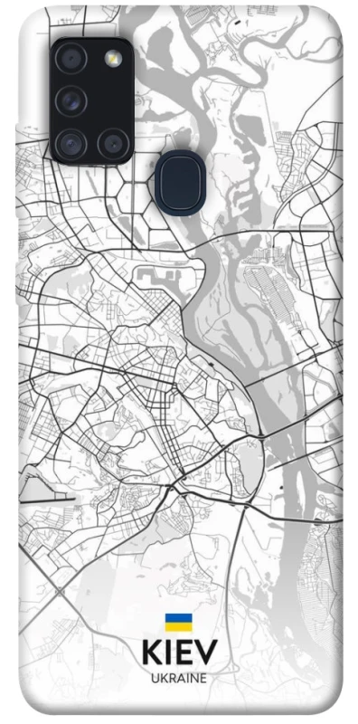 Чохол на Samsung Galaxy A21s Kiev white map фото 1 з 1