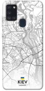 Чохол на Samsung Galaxy A21s Kiev white map фото 1 з 1