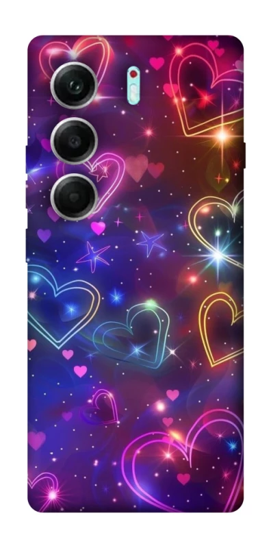 Чохол на Tecno Camon 40 Pro Drawn hearts фото 1 з 1