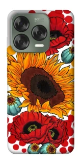 Чохол на ZTE Nubia V70 Design Соняшники та маки фото 1 з 1