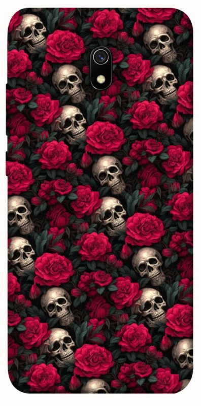 Чохол на Xiaomi Redmi 8a Черепа та рози фото 1 з 1