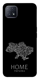 Чохол на Oppo A73 Ukraine black map фото 1 з 1
