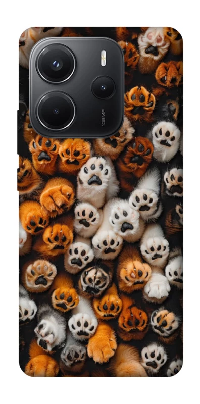 Чехол на Xiaomi Redmi Note 14 4G (Int. version) Сat paws фото 1 из 1