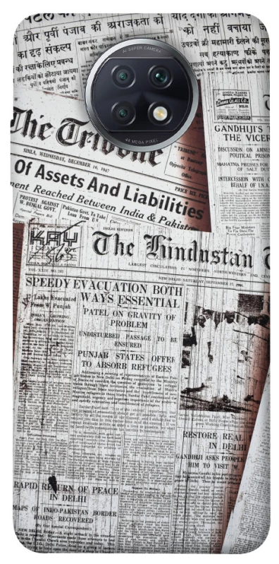 Чехол на Xiaomi Redmi Note 9 5G / Note 9T Газеты фото 1 из 1